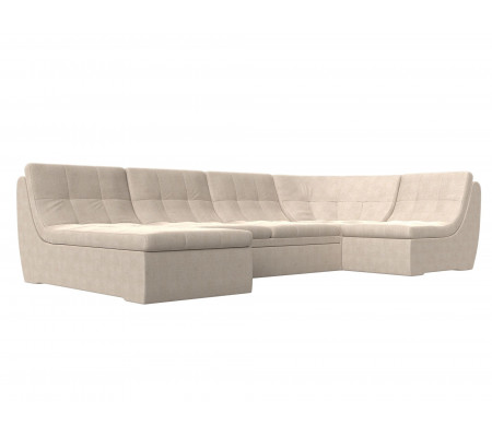 П-образный модульный диван Холидей, Рогожка, Модель 101858