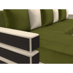П-образный диван Венеция Зеленый\Бежевый