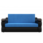 Прямой диван Меркурий 160 голубой\черный
