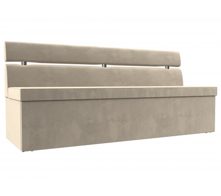 Кухонный прямой диван Классик, Микровельвет, Модель 117780