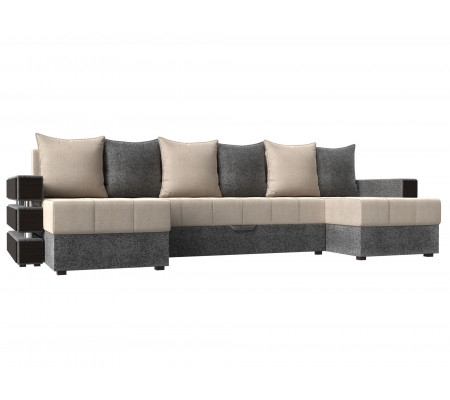 П-образный диван Венеция, Рогожка, Модель 108458