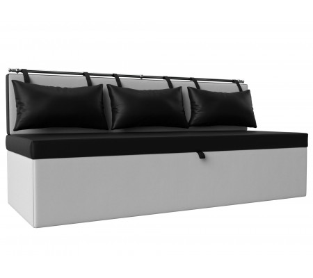 Кухонный прямой диван Метро, Экокожа, Модель 28565