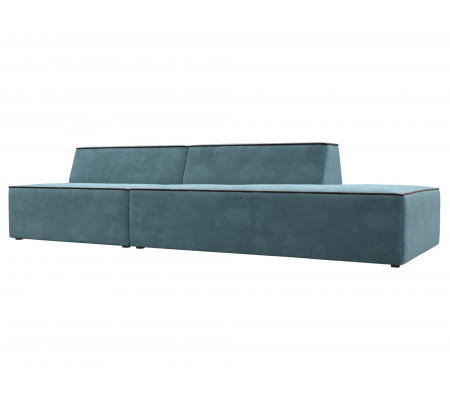 Прямой модульный диван Монс Модерн правый, Велюр, Модель 119459