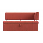 Кухонный прямой диван Стоун с углом правый, Микровельвет, Модель 115938