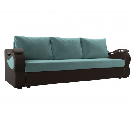 Прямой диван Меркурий лайт, Велюр, Экокожа, Модель 112916