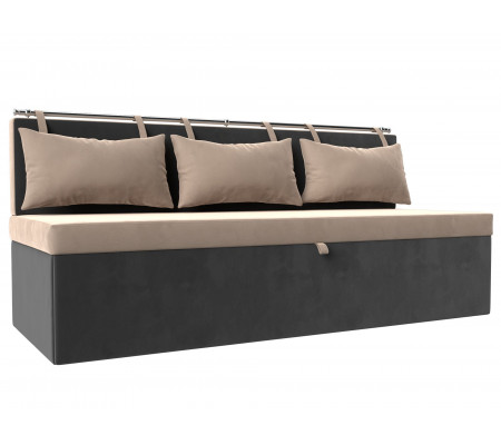 Кухонный прямой диван Метро, Велюр, Модель 105010