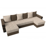 П-образный диван Венеция, Рогожка, модель 108455