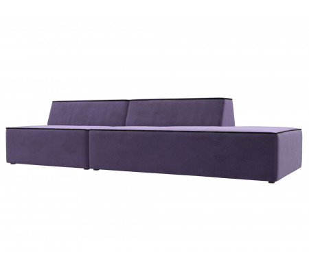 Прямой модульный диван Монс Модерн правый, Велюр, Модель 119464