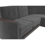Угловой диван Белла правый угол, Велюр, Модель 117619