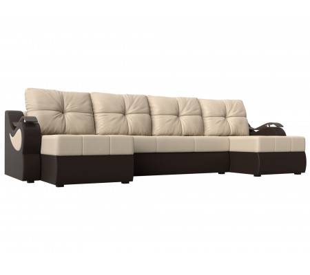 П-образный диван Меркурий, Экокожа, Модель 100339