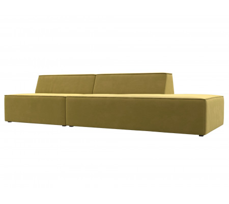 Прямой модульный диван Монс Модерн правый, Микровельвет, Модель 119470