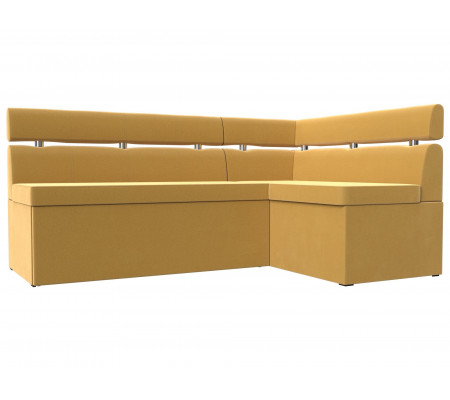 Кухонный угловой диван Классик правый угол, Микровельвет, Модель 117985