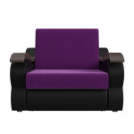 Прямой диван Меркурий Фиолетовый\Черный