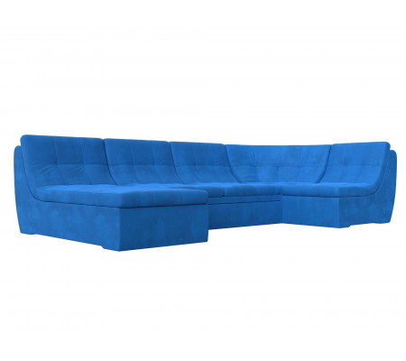 П-образный модульный диван Холидей, Велюр, Модель 101851