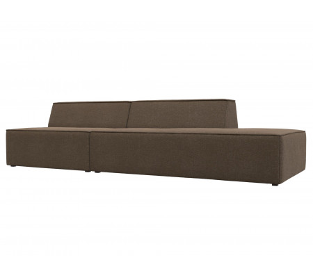 Прямой модульный диван Монс Модерн правый, Рогожка, Модель 119485