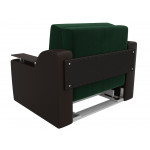 Прямой диван аккордеон Сенатор 120 зеленый\коричневый