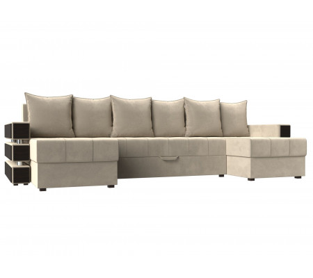 П-образный диван Венеция, Микровельвет, Модель 31601