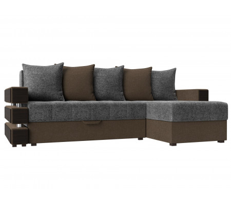 Угловой диван Венеция правый угол, Рогожка, Модель 108436