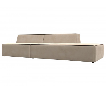 Прямой модульный диван Монс Модерн правый, Велюр, Модель 119458