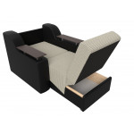 Кресло-кровать Сенатор 60, Рогожка, Экокожа, Модель 100699