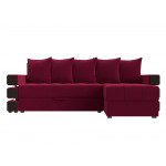 Угловой диван Венеция Красный