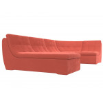 П-образный модульный диван Холидей, Микровельвет, Модель 112679