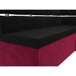Кухонный угловой диван Классик правый угол, Микровельвет, Модель 114388