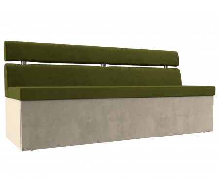 Кухонный прямой диван Классик, Микровельвет, Модель 106554