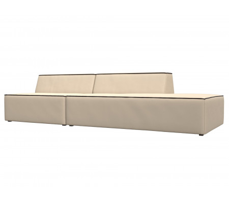 Прямой модульный диван Монс Модерн правый, Экокожа, Модель 119500