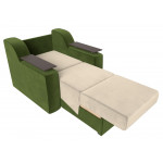 Кресло-кровать Сенатор 80 бежевый\зеленый