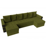 П-образный диван Венеция, Микровельвет, модель 108447