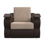 Кресло-кровать Меркурий 80 бежевый\коричневый