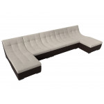 П-образный модульный диван Монреаль Long, Рогожка, Модель 111541