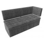 Кухонный прямой диван Стоун с углом правый, Рогожка, Модель 117473