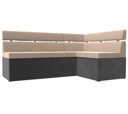 Кухонный угловой диван Классик правый угол, Велюр, Модель 117975