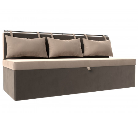 Кухонный прямой диван Метро, Велюр, Модель 105009