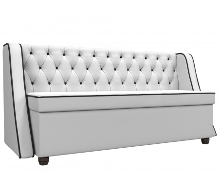 Кухонный прямой диван Лофт, Экокожа, Модель 104562