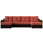 П-образный диван Меркурий, Микровельвет, Модель 111419
