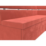 Кухонный угловой диван Классик правый угол, Микровельвет, Модель 117987