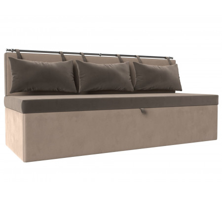 Кухонный прямой диван Метро, Велюр, Модель 105013
