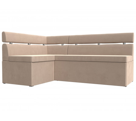 Кухонный угловой диван Классик левый угол, Велюр, Модель 117971L