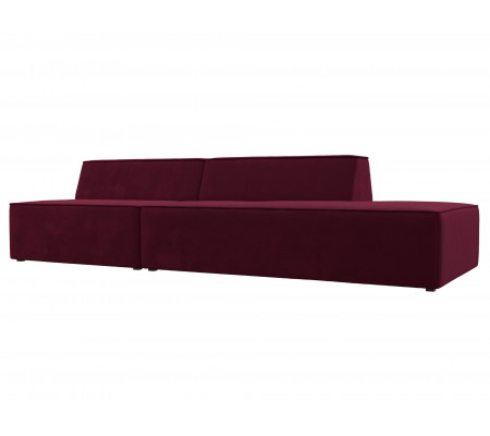 Прямой модульный диван Монс Модерн правый, Микровельвет, Модель 119467