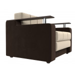 Кресло-кровать Мираж бежевый\коричневый
