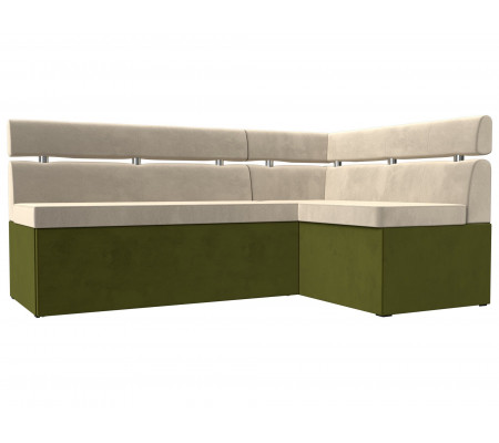 Кухонный угловой диван Классик правый угол, Микровельвет, Модель 106573