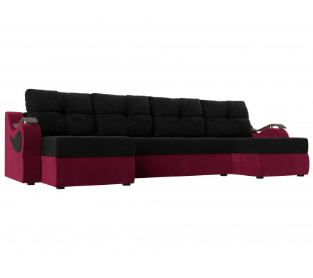 П-образный диван Меркурий, Микровельвет, Модель 111415
