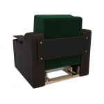 Кресло-кровать Сенатор зеленый\коричневый