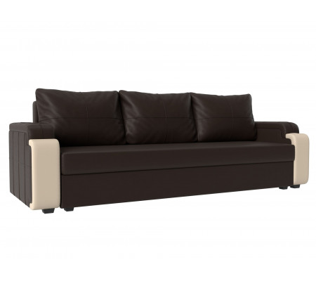 Прямой диван Николь лайт, Экокожа, Модель 114048