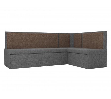 Кухонный угловой диван Кристина правый угол, Рогожка, Модель 118468