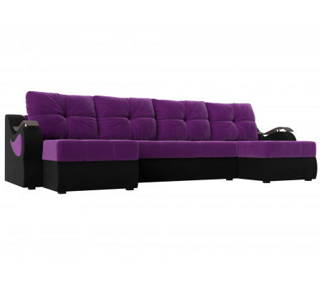 П-образный диван Меркурий, Микровельвет, Модель 100330