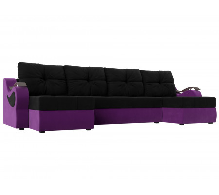 П-образный диван Меркурий, Микровельвет, Модель 100332